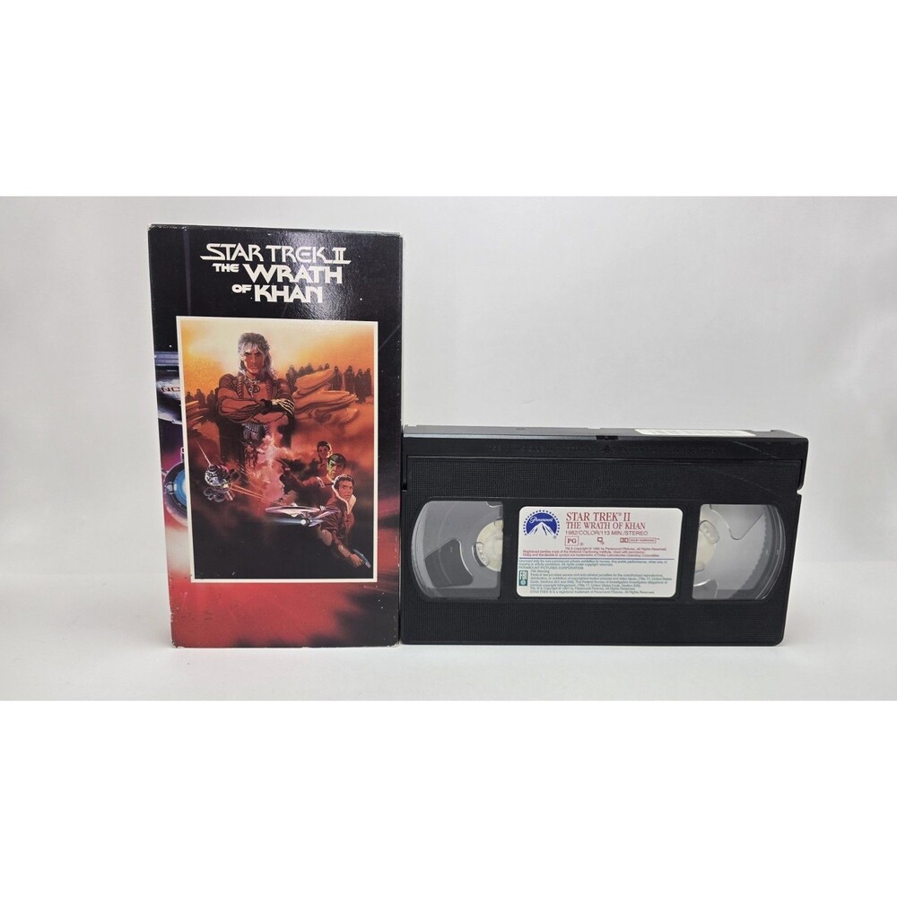 1991 Star Trek 2 The Wrath Of Khan VHS Video Tape William Shatner
